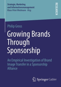 Cover image: Growing Brands Through Sponsorship 9783658072490