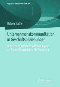 Immagine di copertina: Unternehmenskommunikation in Geschäftsbeziehungen 9783658072933