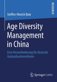 Cover image: Age Diversity Management in China 9783658075668