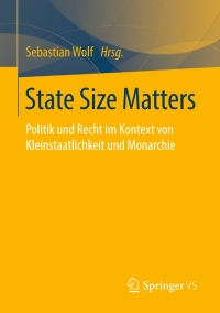 Cover image: State Size Matters 9783658077242