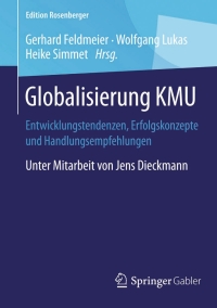 Cover image: Globalisierung KMU 9783658078676