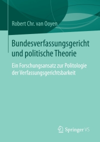 صورة الغلاف: Bundesverfassungsgericht und politische Theorie 9783658079475