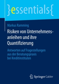 Immagine di copertina: Risiken von Unternehmensanleihen und ihre Quantifizierung 9783658080167