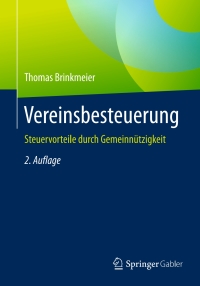 Titelbild: Vereinsbesteuerung 2nd edition 9783658080297