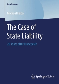 Imagen de portada: The Case of State Liability 9783658080792