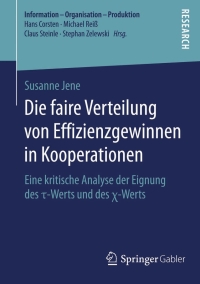 صورة الغلاف: Die faire Verteilung von Effizienzgewinnen in Kooperationen 9783658080976