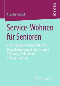 صورة الغلاف: Service-Wohnen für Senioren 9783658082093