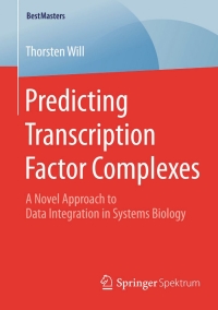 Cover image: Predicting Transcription Factor Complexes 9783658082680