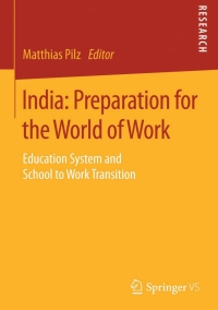 Cover image: India: Preparation for the World of Work 9783658085018