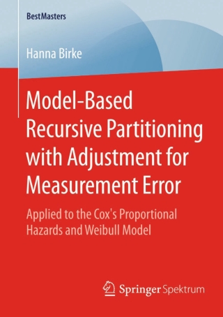 Immagine di copertina: Model-Based Recursive Partitioning with Adjustment for Measurement Error 9783658085049