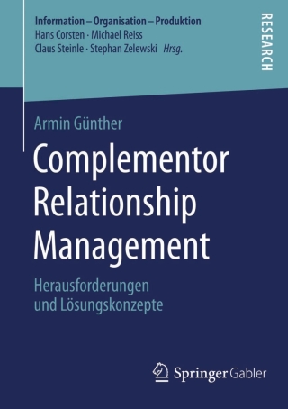 Imagen de portada: Complementor Relationship Management 9783658085650