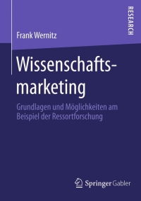 Cover image: Wissenschaftsmarketing 9783658086909