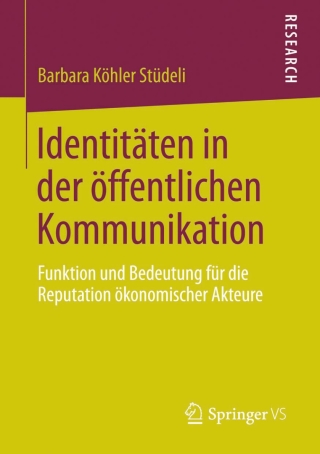 Imagen de portada: Identitäten in der öffentlichen Kommunikation 9783658087654