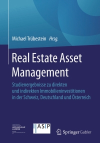 Imagen de portada: Real Estate Asset Management 9783658087838