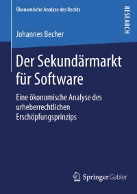 Imagen de portada: Der Sekundärmarkt für Software 9783658088484