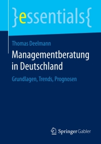 Cover image: Managementberatung in Deutschland 9783658088910