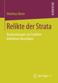Cover image: Relikte der Strata 9783658088934