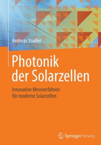 Titelbild: Photonik der Solarzellen 9783658089177
