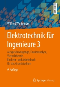 Imagen de portada: Elektrotechnik für Ingenieure 3 9th edition 9783658091033