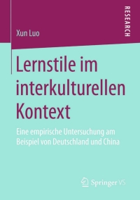 Cover image: Lernstile im interkulturellen Kontext 9783658091644