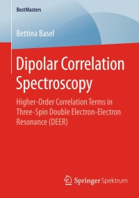 表紙画像: Dipolar Correlation Spectroscopy 9783658091903