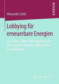 Imagen de portada: Lobbying für erneuerbare Energien 9783658092580