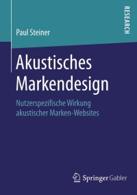 Cover image: Akustisches Markendesign 9783658092979
