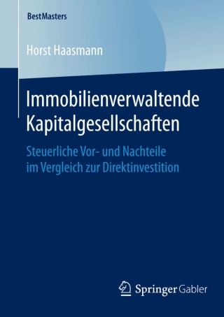 Cover image: Immobilienverwaltende Kapitalgesellschaften 9783658093013