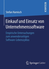 Immagine di copertina: Einkauf und Einsatz von Unternehmenssoftware 9783658093488
