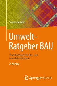 Imagen de portada: Umwelt-Ratgeber BAU 2nd edition 9783658094423