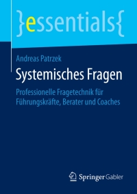 Cover image: Systemisches Fragen 9783658094508