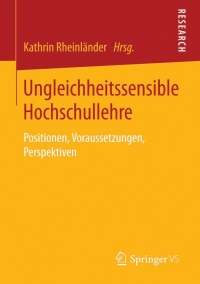 Immagine di copertina: Ungleichheitssensible Hochschullehre 9783658094768