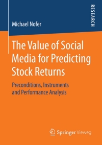 Cover image: The Value of Social Media for Predicting Stock Returns 9783658095079