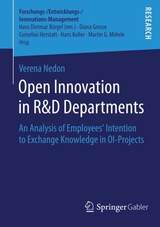 Cover image: Open Innovation in R&D Departments 9783658095840