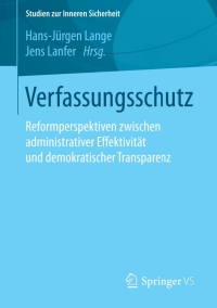 Cover image: Verfassungsschutz 9783658096168