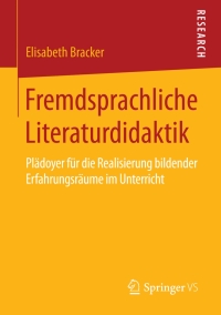 Cover image: Fremdsprachliche Literaturdidaktik 9783658096335