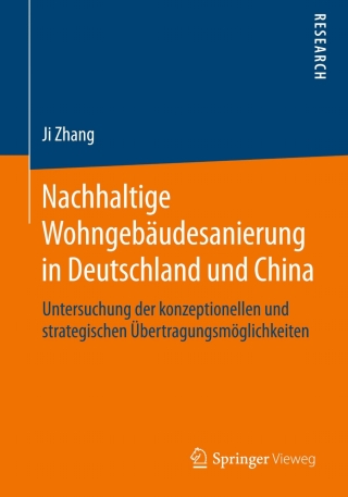 Cover image: Nachhaltige Wohngebäudesanierung in Deutschland und China 9783658097547