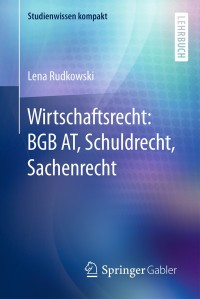 Cover image: Wirtschaftsrecht: BGB AT, Schuldrecht, Sachenrecht 9783658098674