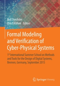 Imagen de portada: Formal Modeling and Verification of Cyber-Physical Systems 9783658099930