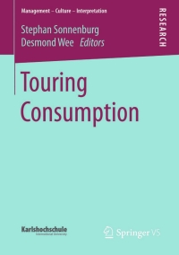 صورة الغلاف: Touring Consumption 9783658100186