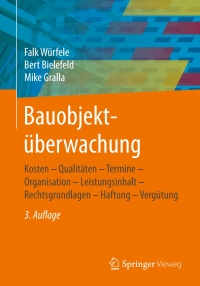 Cover image: Bauobjektüberwachung 3rd edition 9783658100384