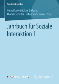 Titelbild: Jahrbuch für Soziale Interaktion 1 9783658100643