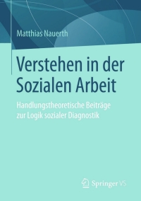 Cover image: Verstehen in der Sozialen Arbeit 9783658100742