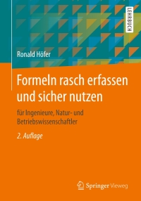 Immagine di copertina: Formeln rasch erfassen und sicher nutzen 2nd edition 9783658100872