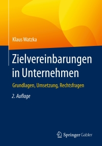 Cover image: Zielvereinbarungen in Unternehmen 2nd edition 9783658101688