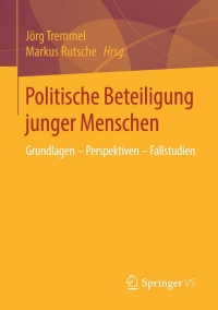 Cover image: Politische Beteiligung junger Menschen 9783658101855