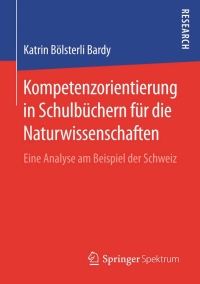 صورة الغلاف: Kompetenzorientierung in Schulbüchern für die Naturwissenschaften 9783658102500