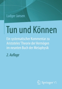 Imagen de portada: Tun und Können 2nd edition 9783658102852