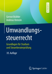Imagen de portada: Umwandlungssteuerrecht 10th edition 9783658103408