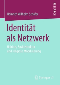 Imagen de portada: Identität als Netzwerk 9783658103422